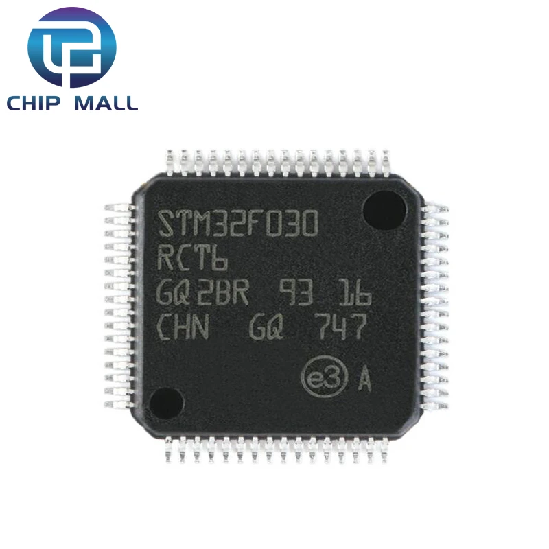 STM32F030RCT6 LQFP-64 ARM Cortex-M0 32-bit Microcontroller MCU New Original Spot