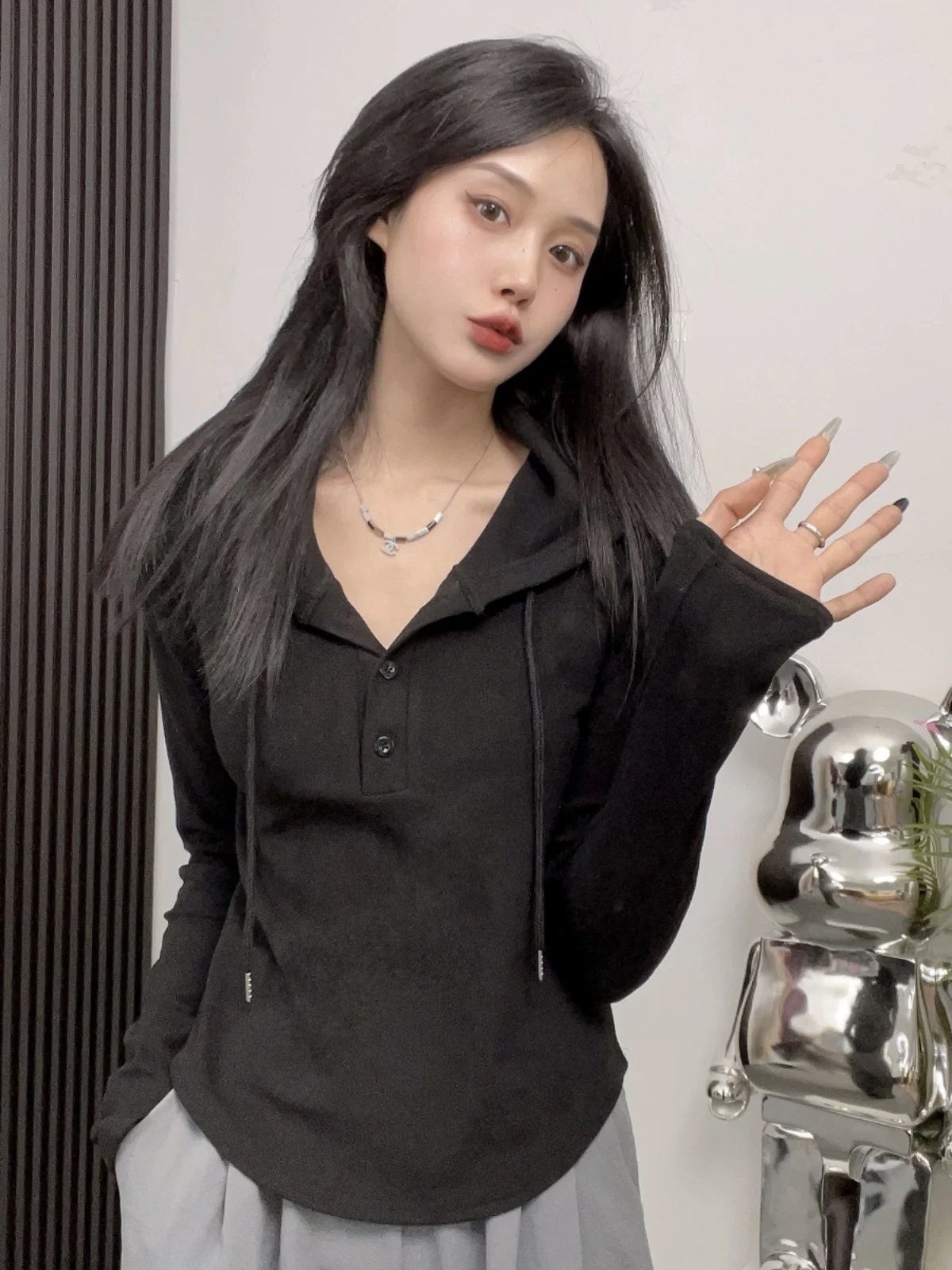 

Хлопковые толстовки с капюшоном, топы, женские тканевые легкие эластичные обычные флисовые подкладки, евро-американские лоскутные большие карманы, высококачественные забавные