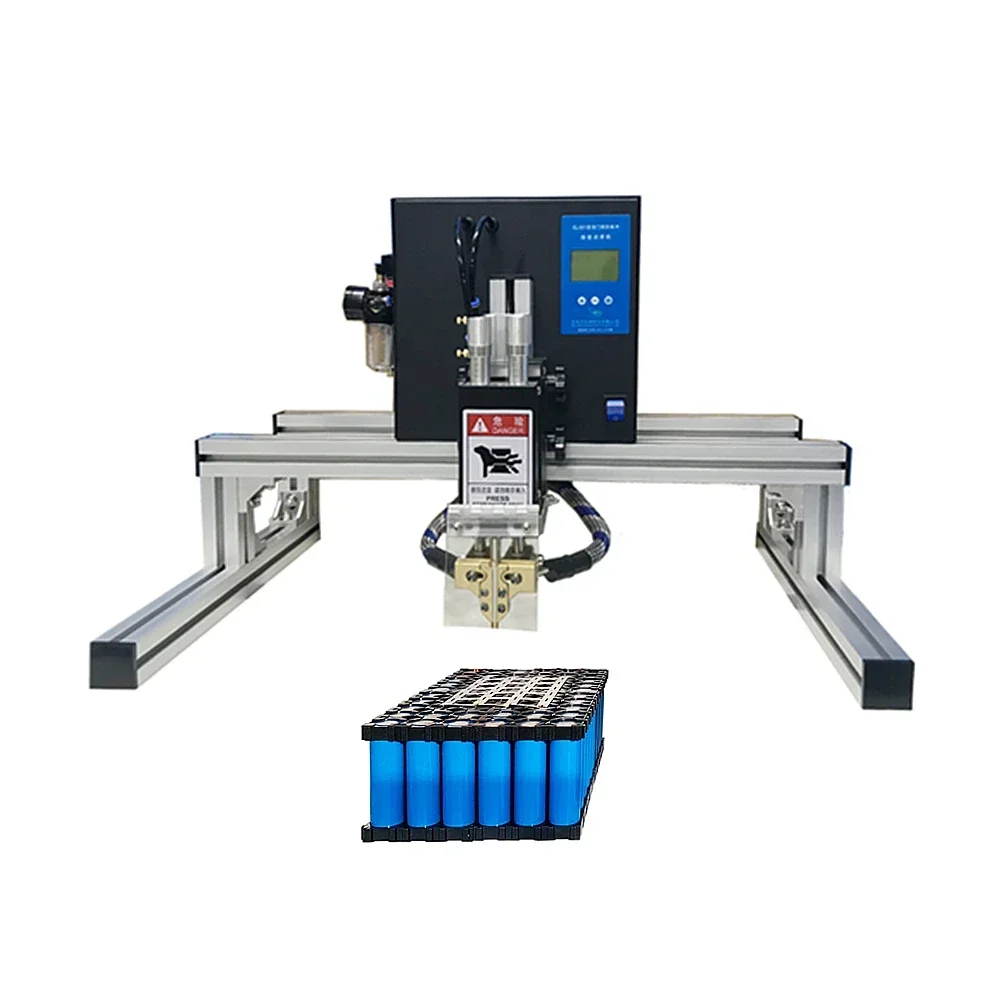 Pneumatic Spot Welding Machine GJKJ01 10KW High Power 18650 Welder 0.05mm- 0.30mm 24 Hours Work Continuously for Lithium Battery