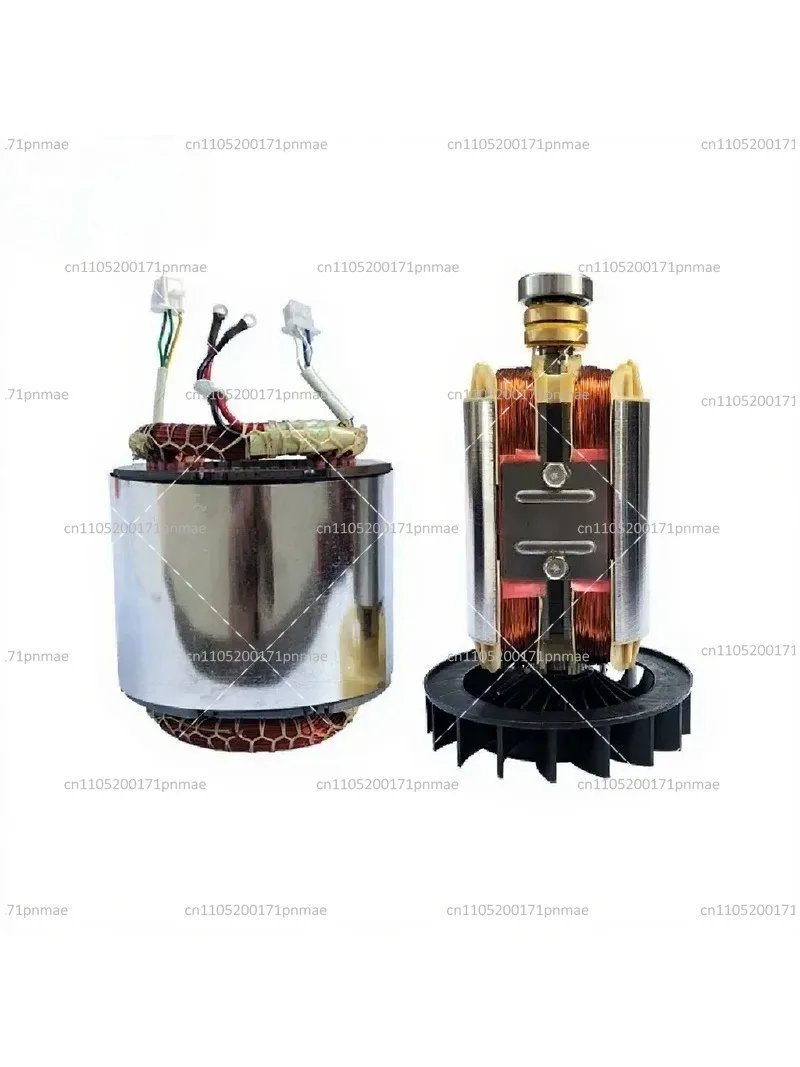 Generator Spare Parts, All-Copper Stator and Rotor Set 2KW-2.5KW Single Three-Phase Coil Components for Generator Repair