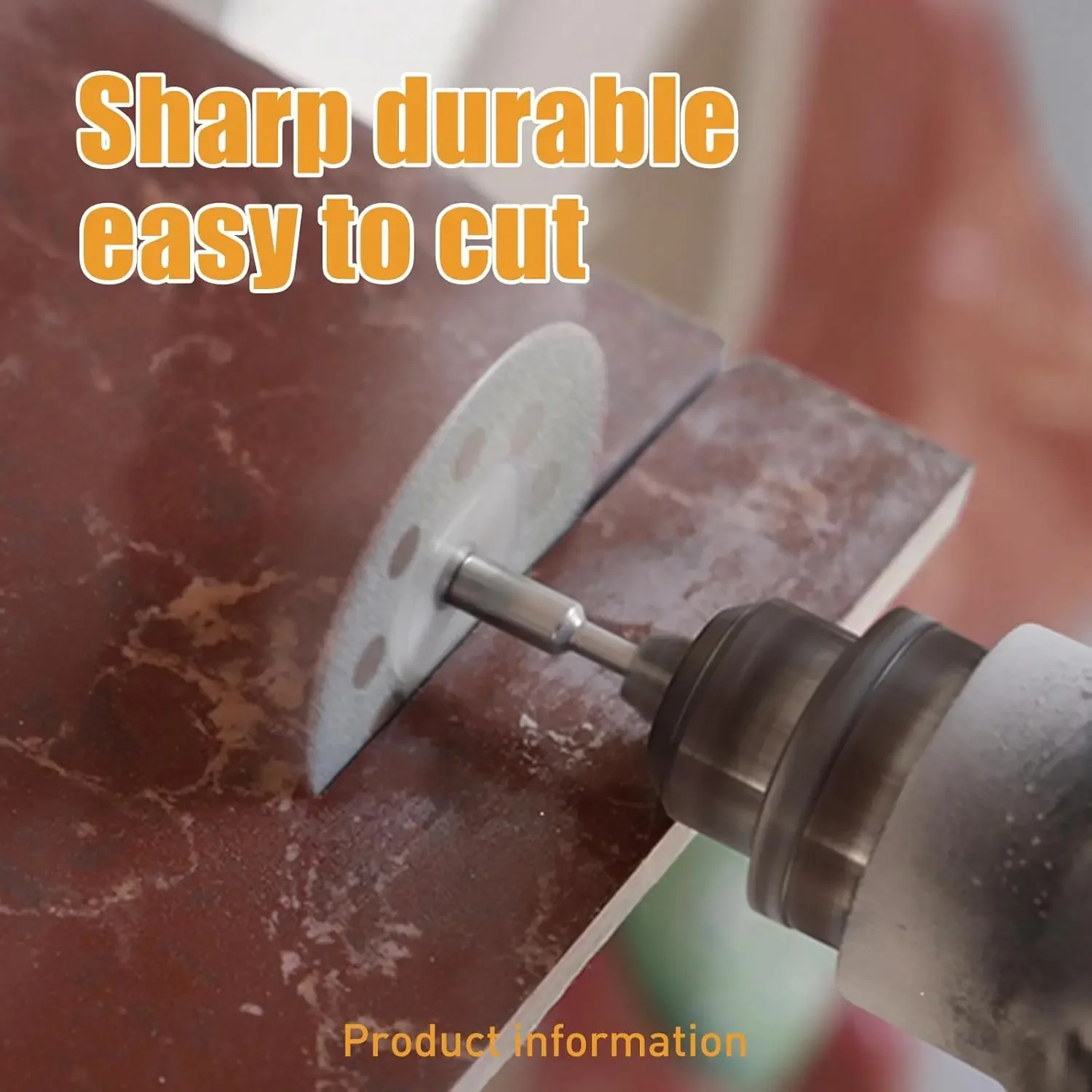 Mini Sharp With Hole Diamond Cut Off Rotary Tool Cutting Disc Disks DIY Tools Accessories For Dremel 2Pcs Rod