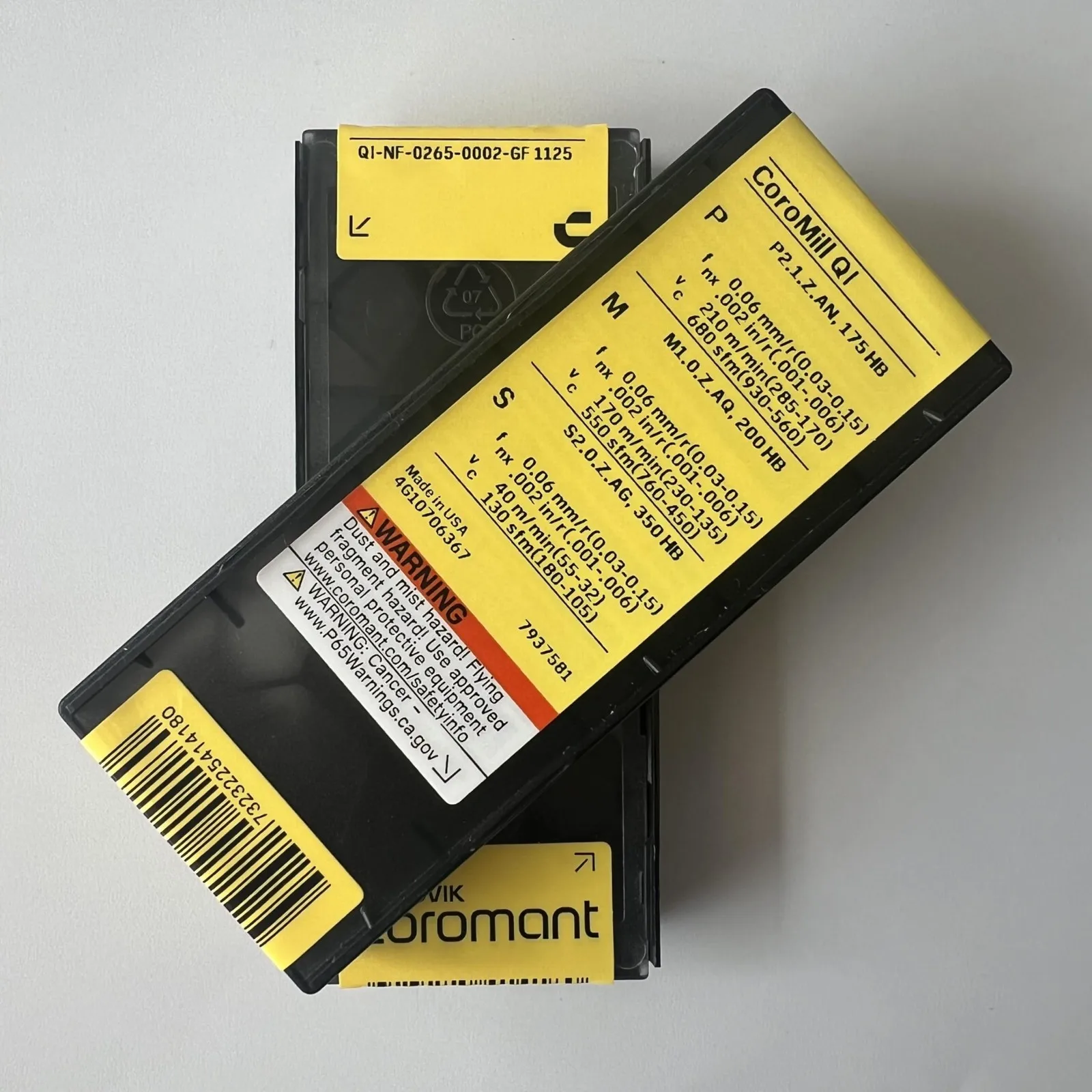 SANDVIK / QI-NF-0265-0002-GF 1125 / شفرة سبائك الصلب السويدية الأصلية 10 قطع #3