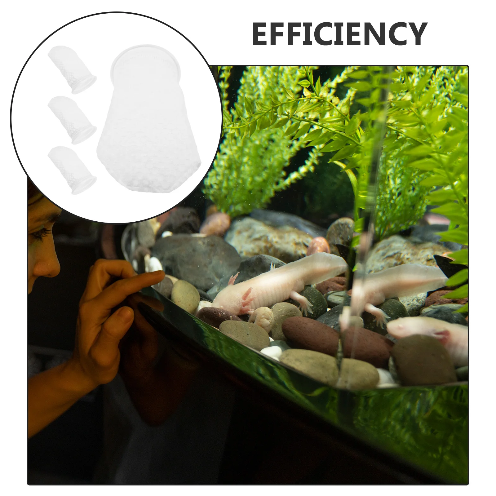 

4 Pieces Socks 4 Inch 3D Honeycomb Saltwater Aquarium Fish Tank Filters Fish Tank Pond Pool High Efficiency Filtration