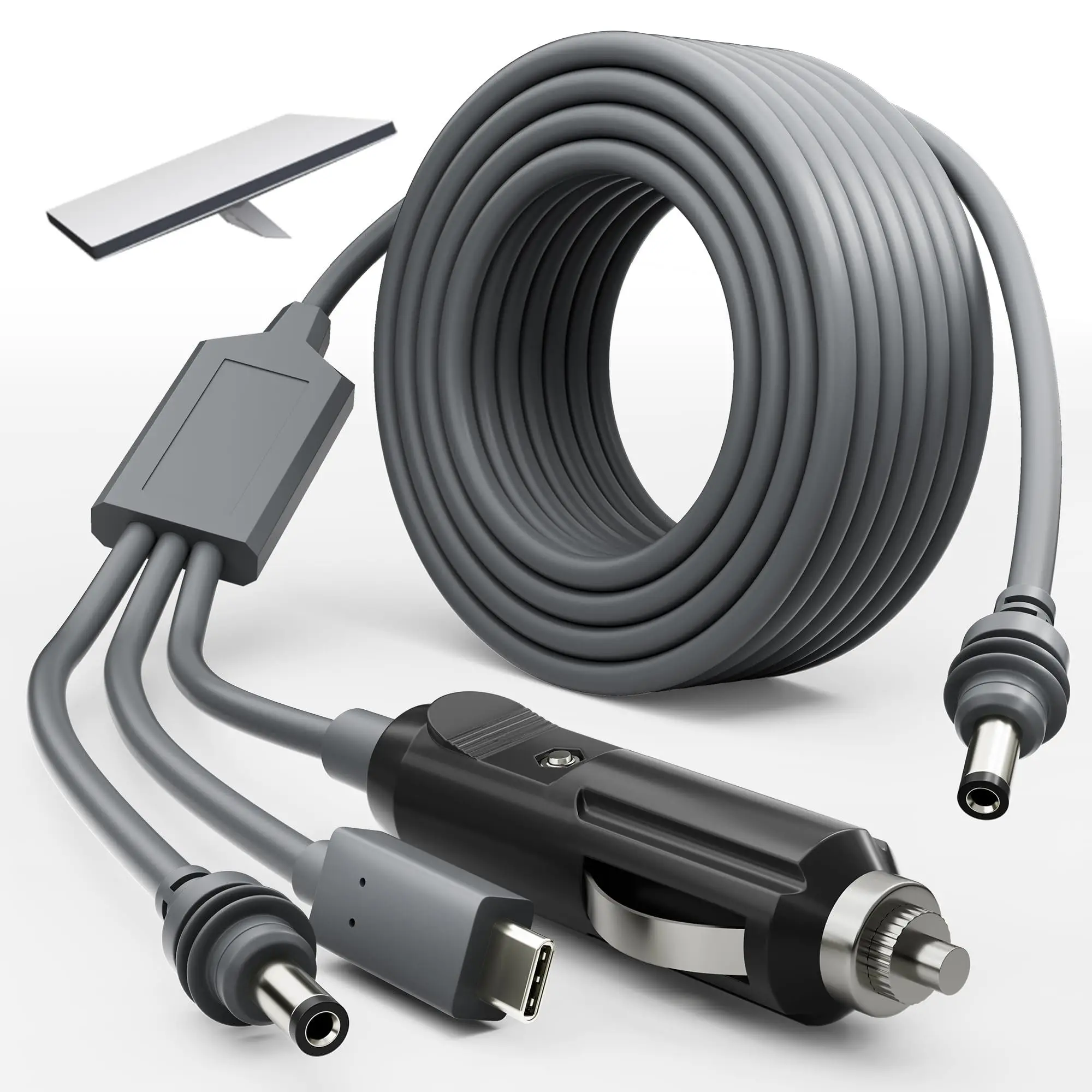 Starlink Mini 3-in-1-Stromkabel 6,5 Fuß/10 Fuß/16 Fuß 18 AWG Zigarettenanzünder-Autoladung, DC, Typ C auf DC Starlink-Minikabel – Detail 5