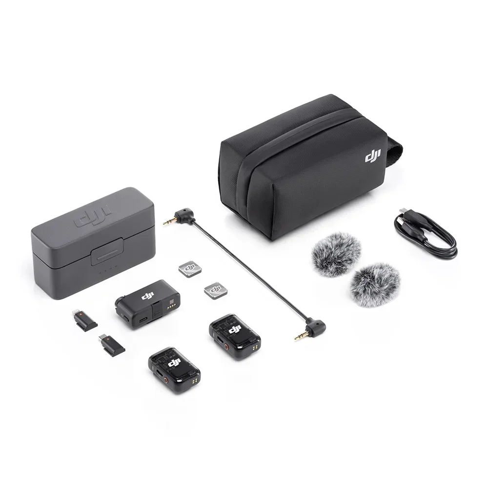 Mic 2 Wireless Microphone Kit Portable and Compact Wide Compatibility 18-hour Battery Life  Transmission