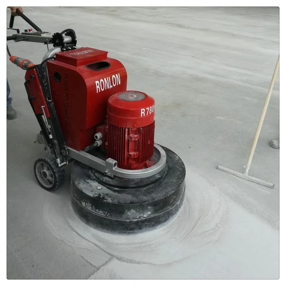 Ronlon Concrete Grinder 4 Heads Epoxy Marble Floor Grinding Leveling Machine