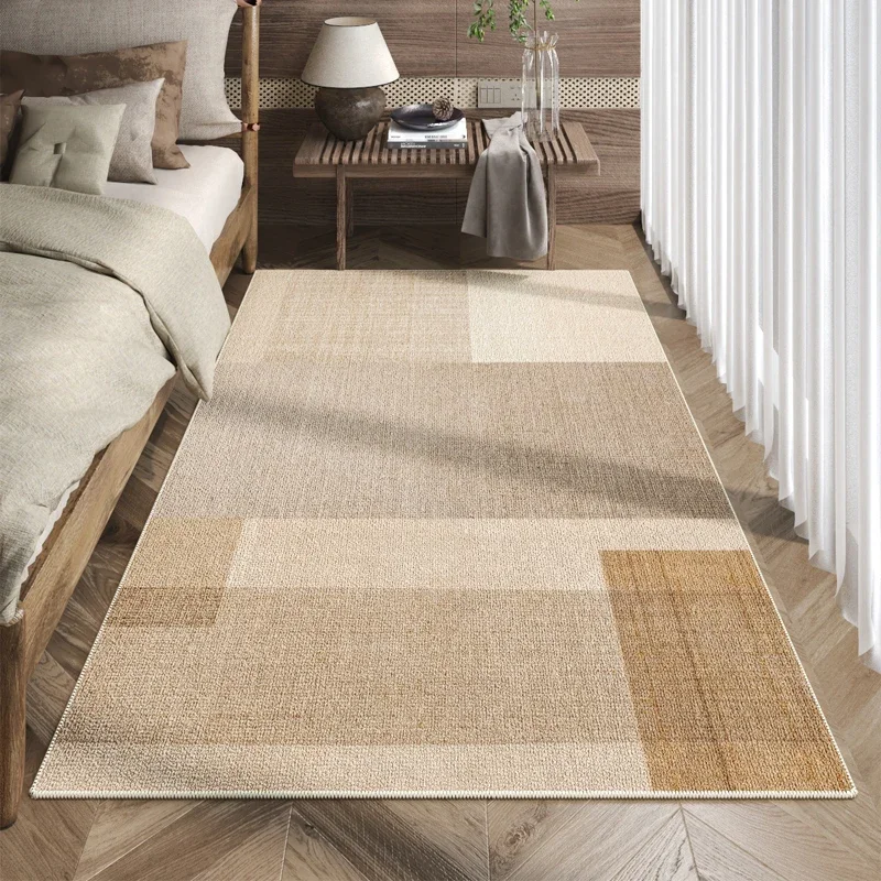 

Japanese Style Bedroom Decoration Plush Carpet Living Room Solid Color Simple Carpets Large Area Cloakroom Advanced Antislip Rug