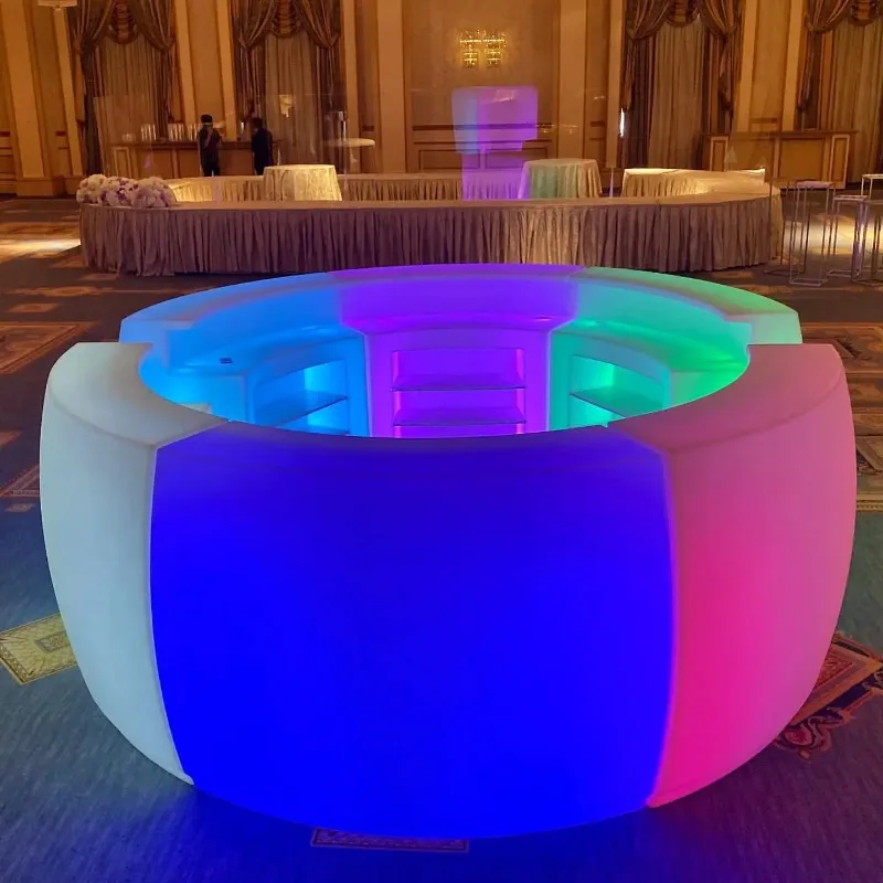 

Водонепроницаемые светодиодные барные столы Светодиодная длинная барная стойка