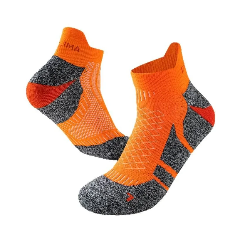

2025 Professional Marathon Running Sock Men Women Sports Fitness Thickened Cushioned Short Tube Low Cut Boat Ankle Socks