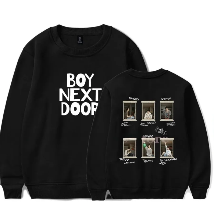 KPOP BOYNEXTDOOR Album Oversized Hoodie Women Men O-neck Long Sleeve Crewneck Sweatshirt Casual Tracksuit Couple Clothes