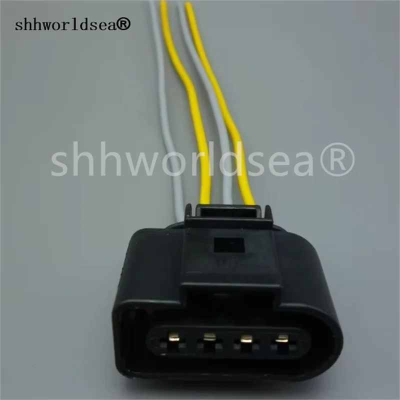 Shhworldsea 1pcs 4 pin 3.5mm 1J0973724 New Ignition Coil Connector Plug Pack Wiring Loom For AUDI for VW SKODA SEAT for FORD