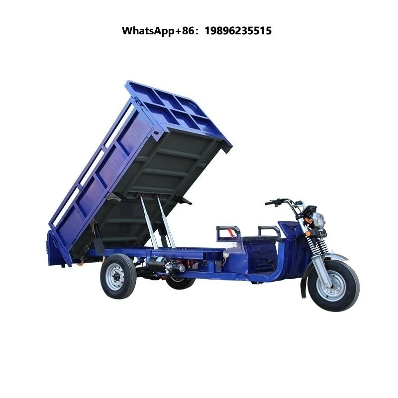 Heavy-Duty Electric Tricycle with Double Top Open Body Type