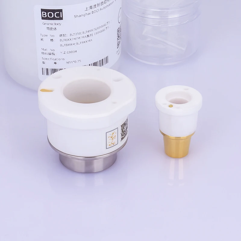BOCI Laser Ceramic D41H34 BLT421 D25M11 HAN'S Fiber Laser Cutting Machine Spare Parts M8x0.75 3DLaser Nozzle Holder BOCHU Cypcut