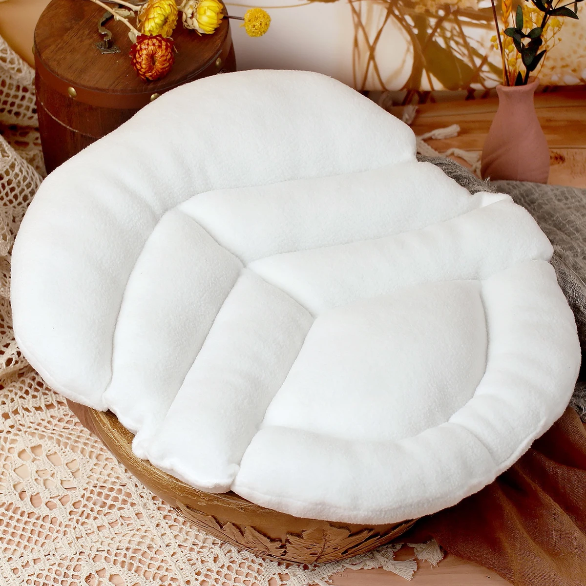 Ylsteed Newborn Posing Mat Cushion Cosy Newborn Posing Pillow Basket Filler Adorable Infant Photo Props Photography Accessories image 3