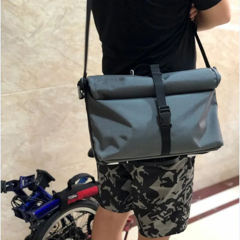 Bicycle Folding Bag Front Frame Carrier Bag For Brompton Custom Commuter Bag Big Storage Bag Carrier Block Package