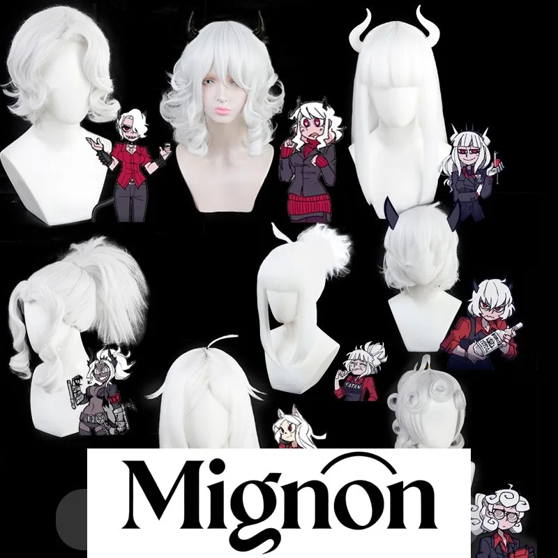 

Парик для косплея Helltaker Azazel Люцифер Pandemonica, подарок на Хэллоуин