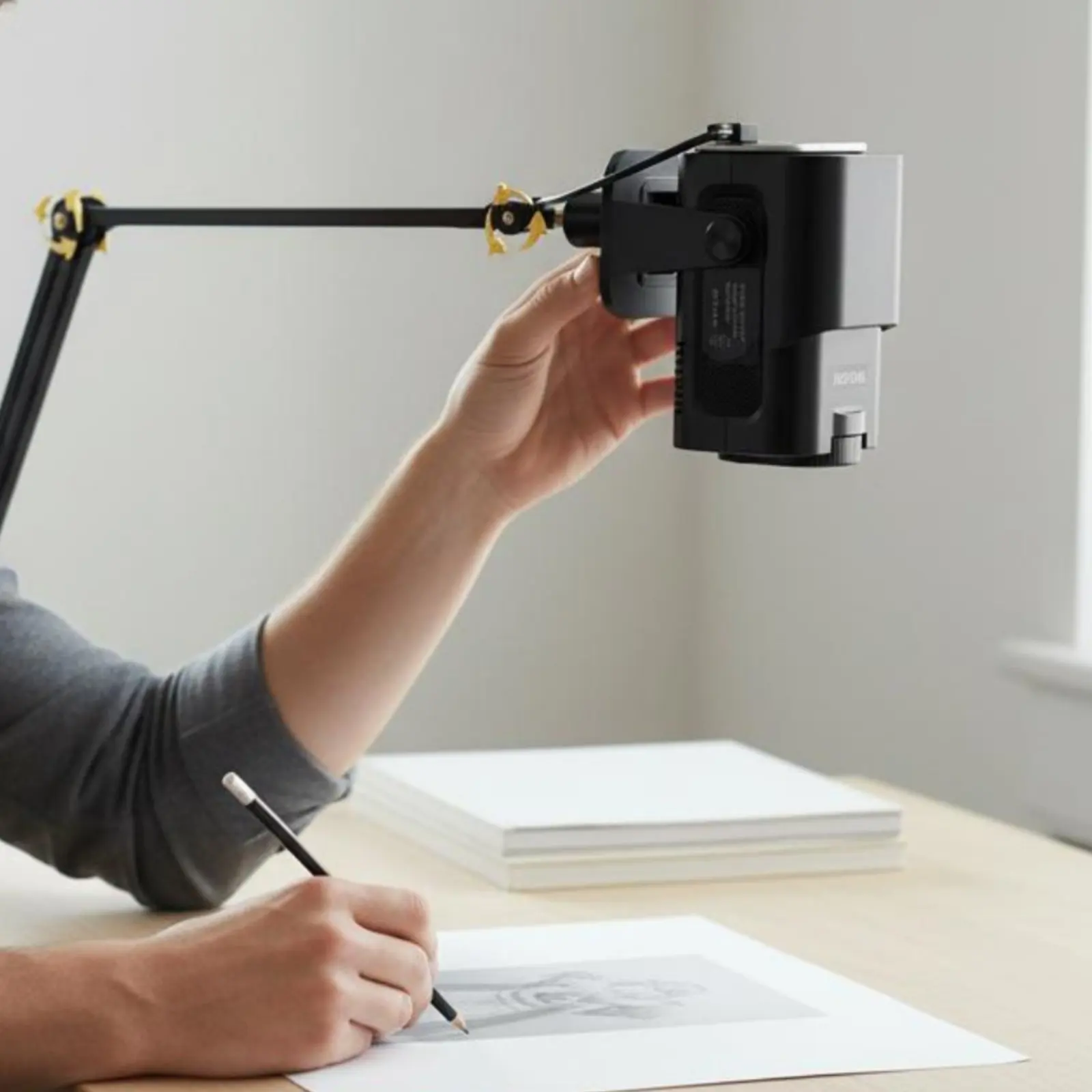 Desktop Painting Image Projection Device Clamp Base Tracing Image Projection Device Creative Tool Swivel Joints Electronics 180