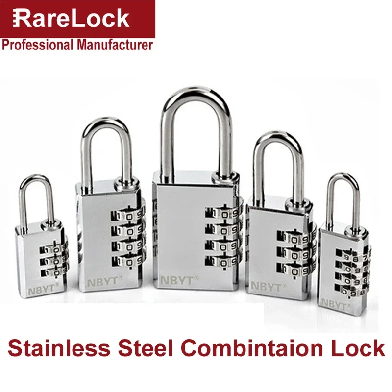 Stainless Combination Padlock for Gate Gym Locker Jewelry Box Storage - Box Digital Password Lock Rarelock YP10 G