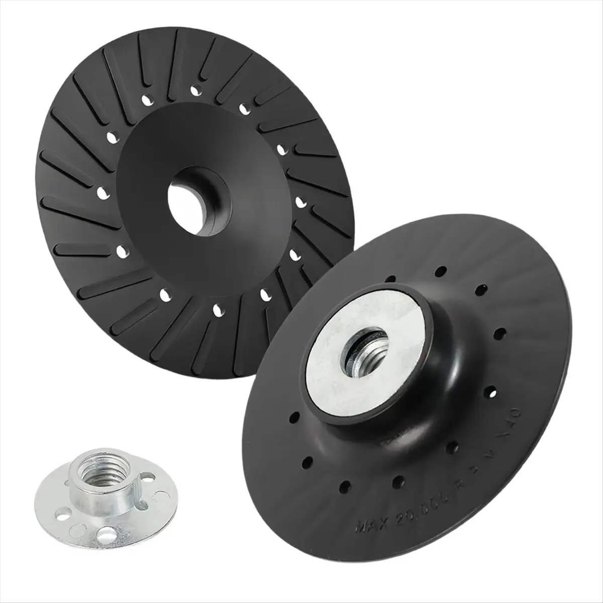 (2 Pack) 4.5 Inch Angle Grinder Backing Pad with Non-Slip Design, Fits , , & More