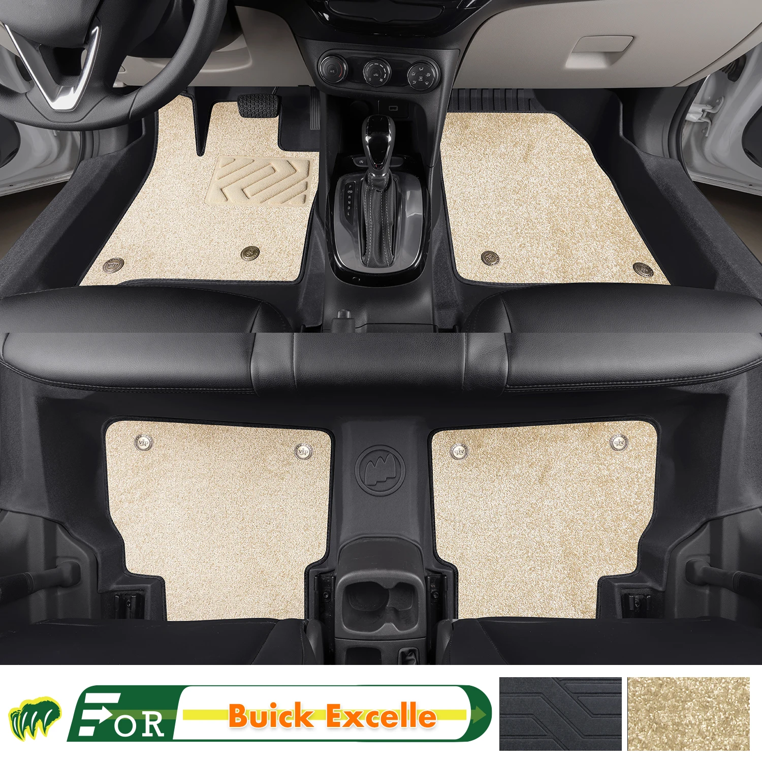 Left-hand Drive Car Floor Mat For Buick Excelle 2018-24 Full Surround Foot Mat Automotive Floor Mat Interior Floor Liner