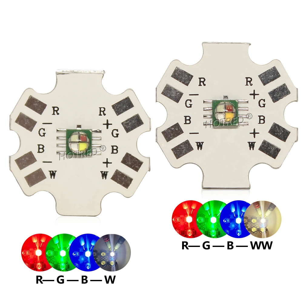 1pcs LED RGBW 4W High Power SMD3535 XPE SMD Ceramic Lamp beads 3535 Diode RGBWW Colorful For Flashlight Stage Light on 20mm PCB image 5