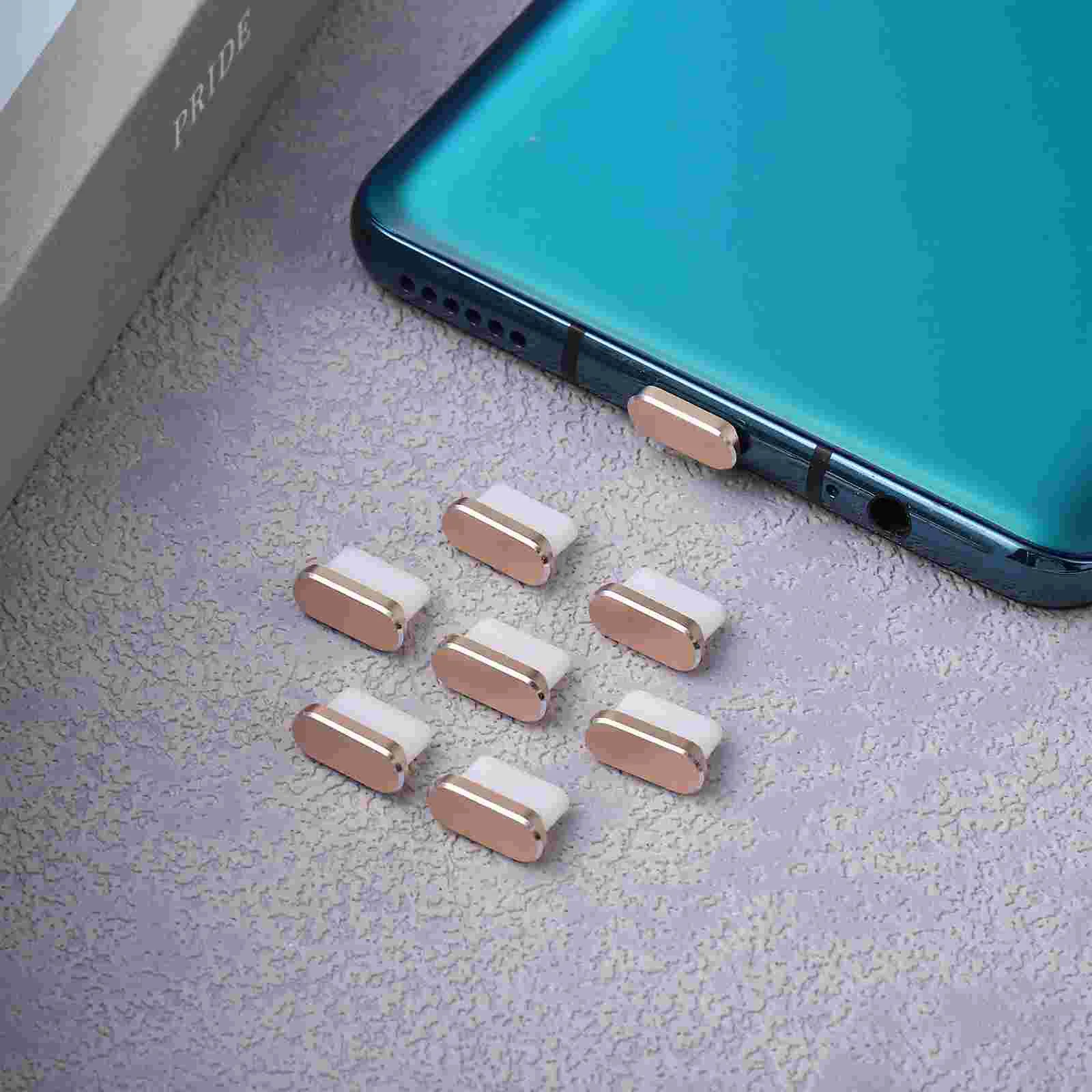 8 Pcs Plug Dust Phones Ports Caps Type Covers Small USB Dust-proof Silicone Plugs