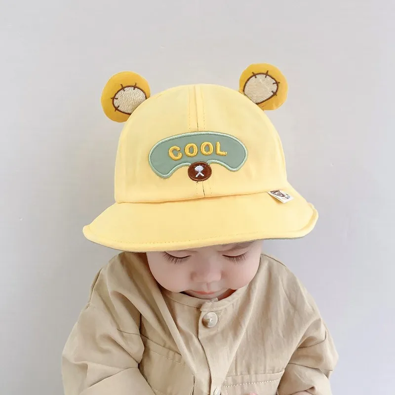 

Dinosaur Ears Baby Bucket Hat For 2024 New Spring Outdoor Boys Girls Soft Sun Hats Lovely Cartoon Toddler Children Fisherman Cap