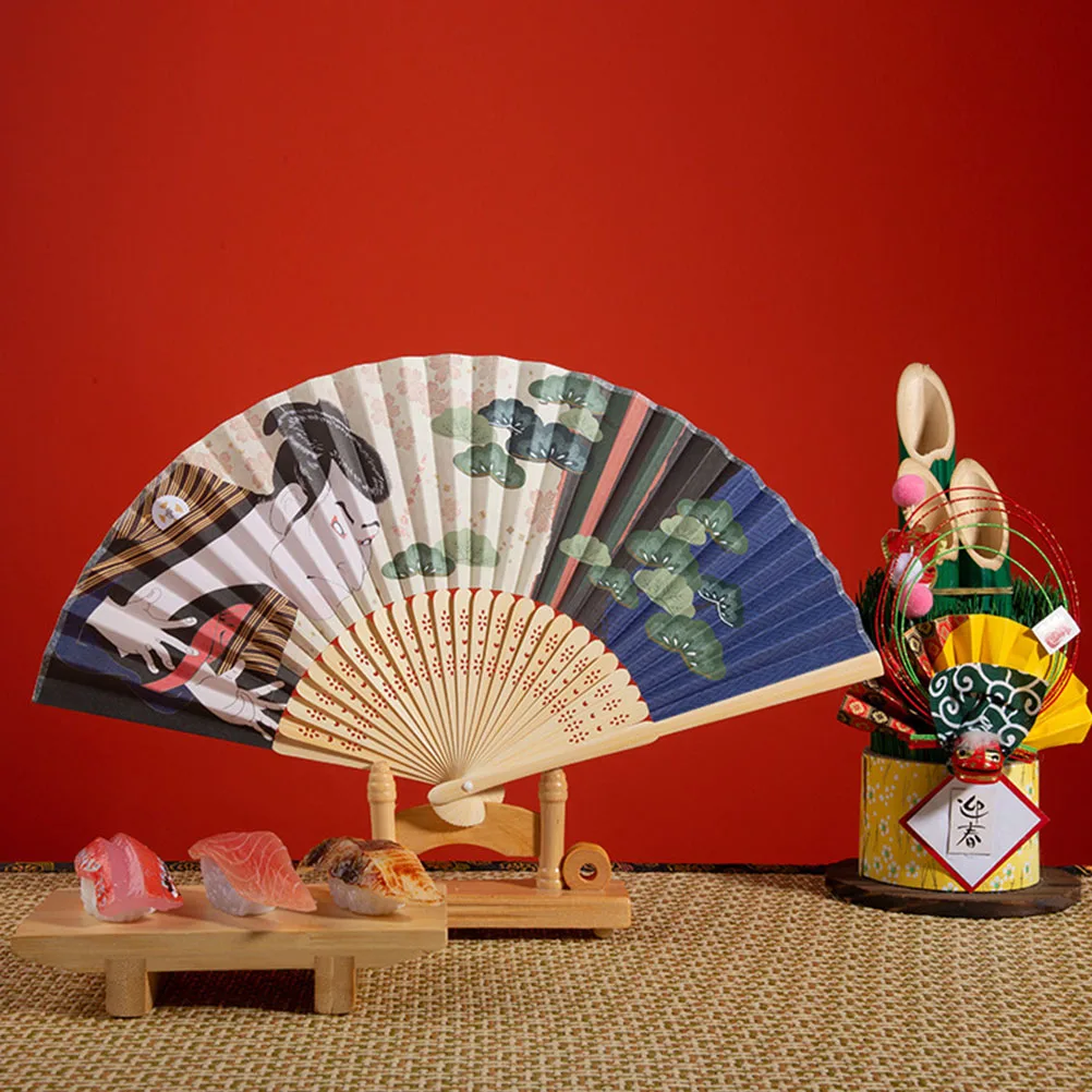 

Wooden Folding Fan Rack Stand Hand Base Japanese Display Holder Asian Decorative Stands Home Decor Fan Bracket
