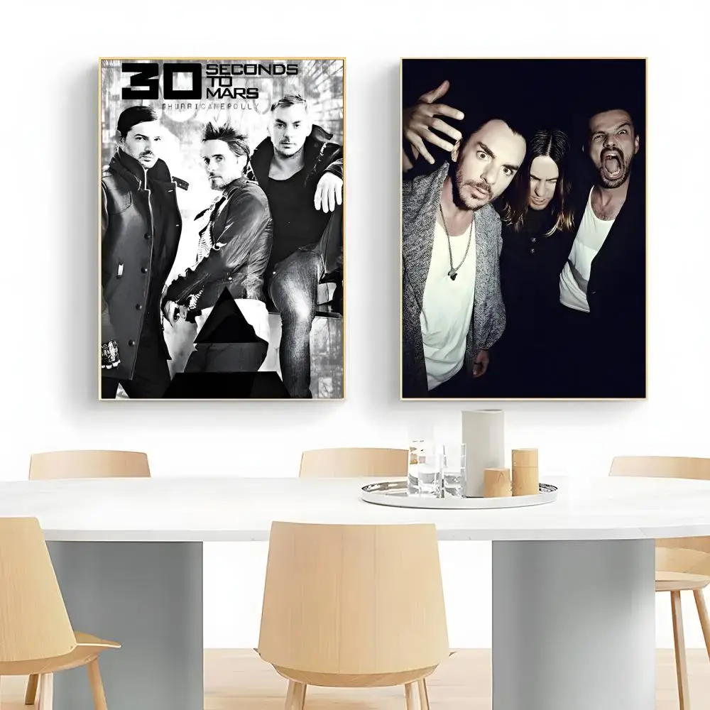 t-Thirty Seconds to Mars Alternative_Rock Poster Wall Art Print Poster Decorative Mural Home Decor Gift Unframed
