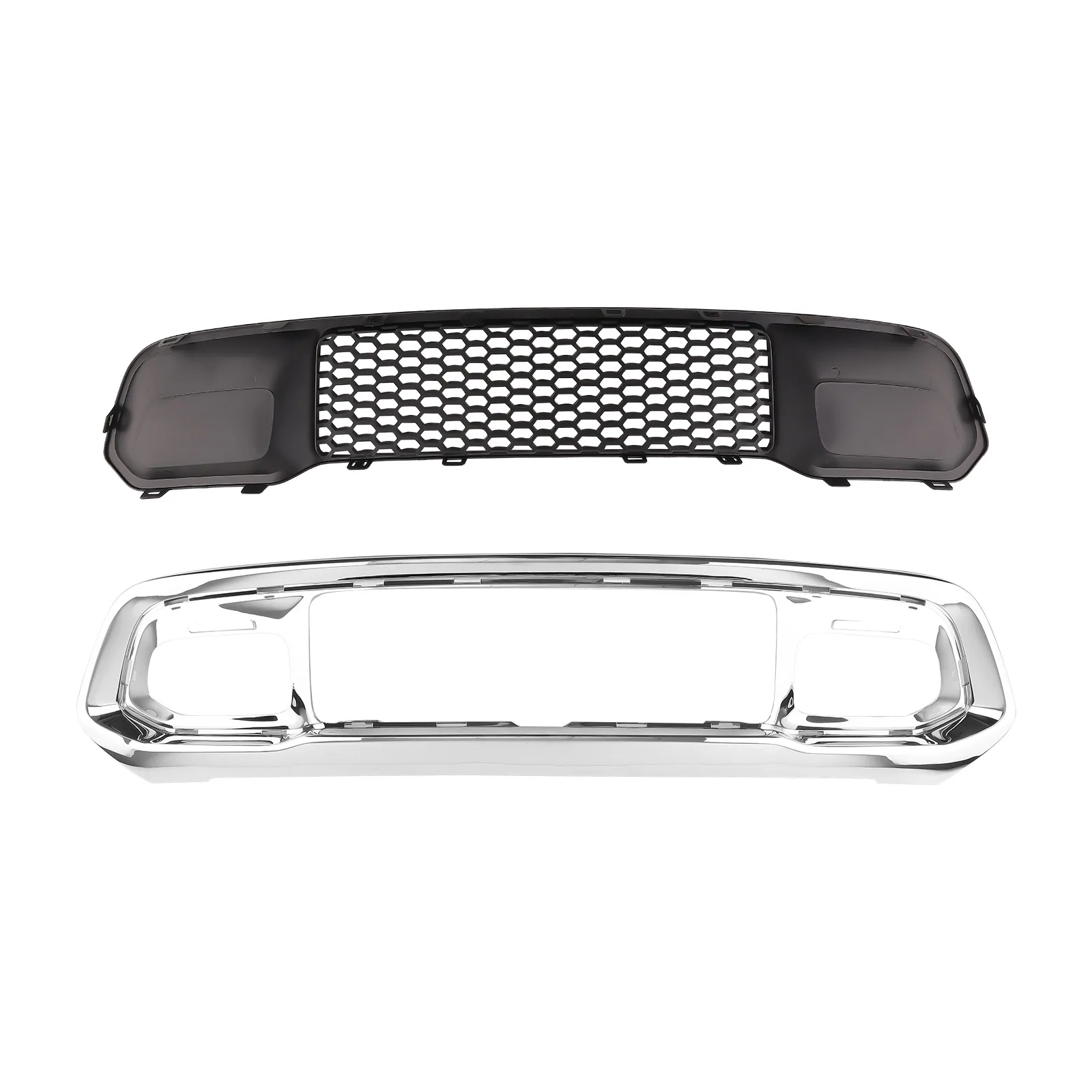 Chrome Front Lower Grille & Bumper Grill Bezel for Jeep Grand Cherokee 2017-2022  5ZM53SZ0AA