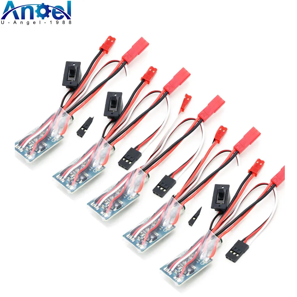 5pcs/lot RC Car Brake 30A Brushed ESC Two Way Motor Speed Controller For 1/16 1/18 1/24 Car Boat Tank