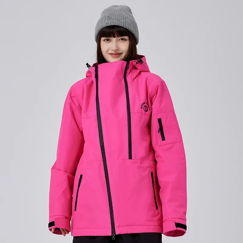 Thickened Durable Warm Skiing Jackets 2025 New Women\'s Men\'s Waterproof Windproof Snowboarding Tops Clothes Outdoor Ski Coat