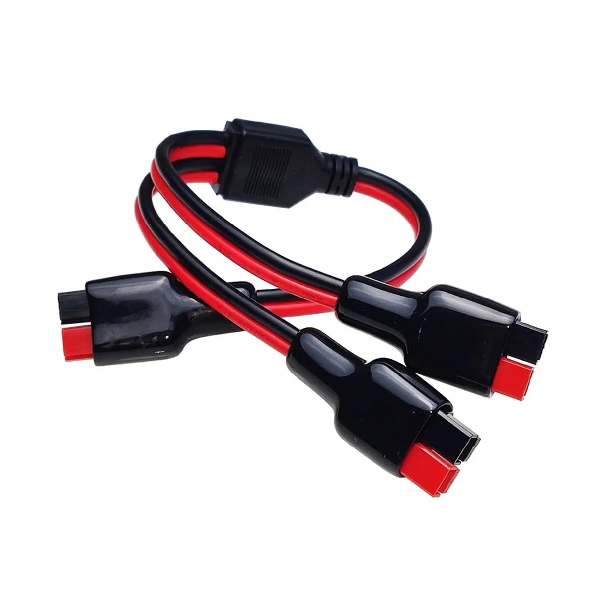 ABIU Solar Panel Charging 1 to 2 Splitter Extension Cable 14AWG Port Connector for Portable RV Solar Generator Power Station