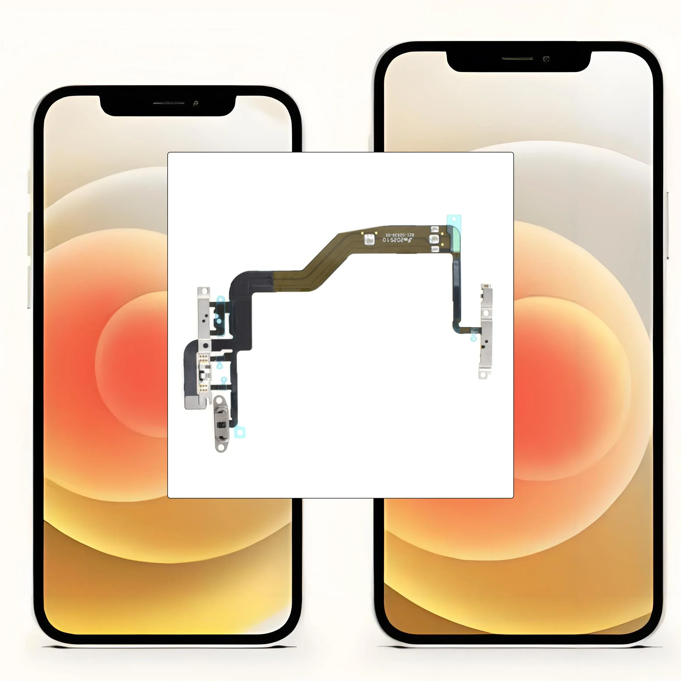cable-flexible-de-bouton-de-sourdine-de-volume-de-commutateur-d'alimentation-pop-pour-iphone-12-mini-pro-max-avec-remplacement-de-support