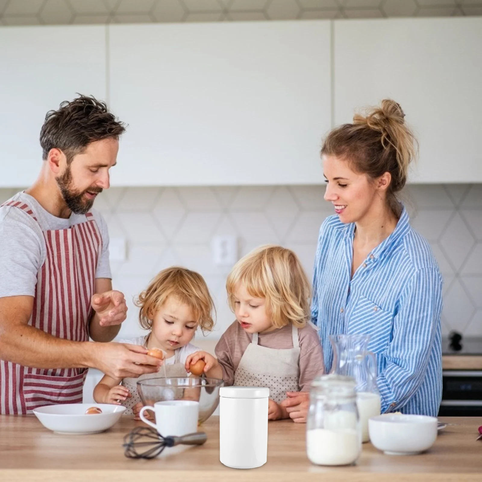 

1Pcs Ceramic Storage Jar Nordic Style Kitchen Sealed Container Food Canister for Tea Grains Nuts Cereal