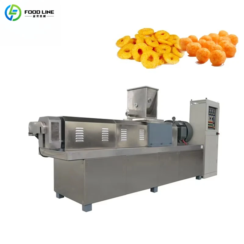 Customized Heavy Duty Puffed Food Production Line Durable Snack Making Line for Puffed Rings Sticks