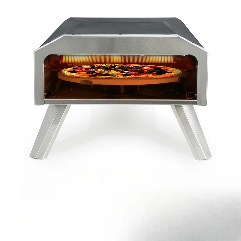 

Automatic Rotary Commercial Gas Pizza Oven Stainless Steel Durable Outdoor Toaster Home Pizza
