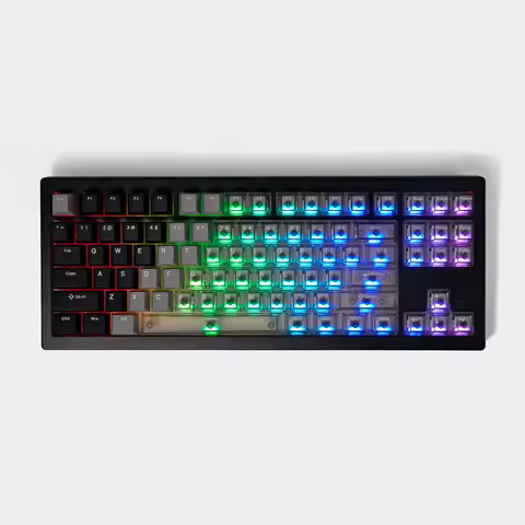 Teclado Gamer Personalizado Akko 5087 V3 HE com Switches Magnéticos, Rapid Trigger 0.005mm, Layout TKL 80%, Taxa de Polling 8K, Conexão Tipo-C com Fio
