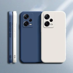 Square Liquid Silicone Case for Xiaomi Redmi Note 12 Pro 12S 4G 5G Soft Cases Redmi Note12 Pro Plus 5G Matte Basic Cover Caqas