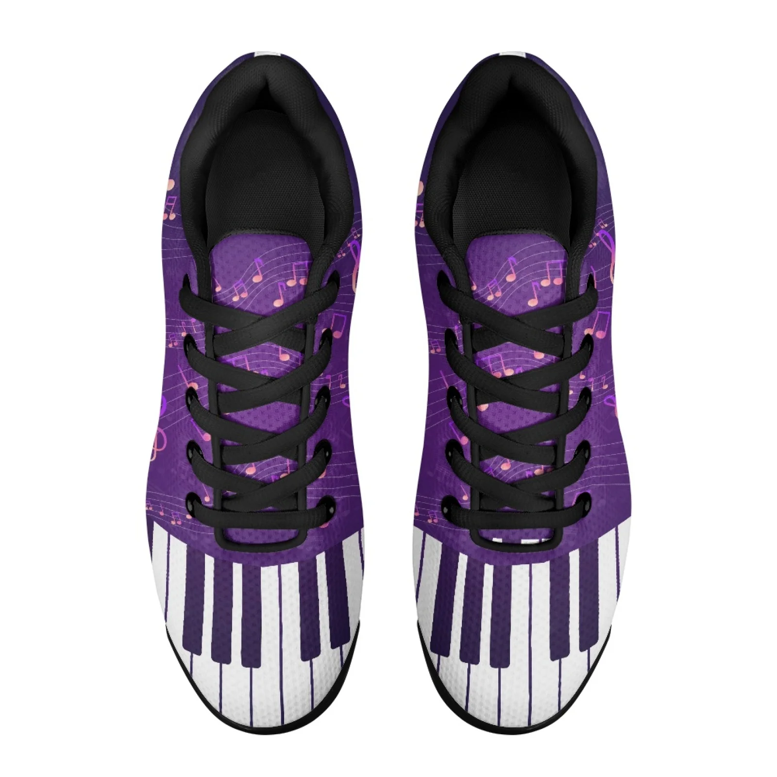 PENSTROLL Piano Music Notes Easy Walking Shoes Tennis Fashion Sneakers for Men Non Slip Gym Shoes