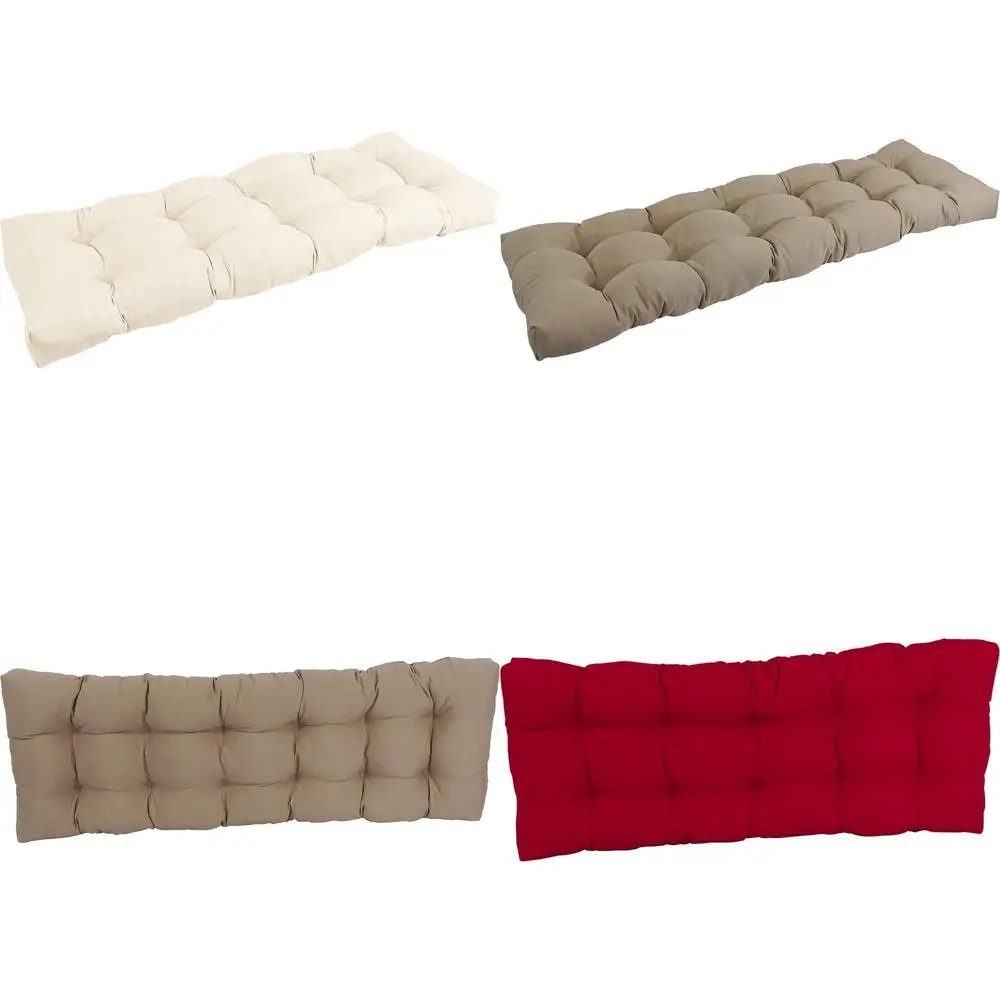 

Natural Twill Tufted Bench Cushion, 51 x 19, Durable and Comfortable for Outdoor and Indoor Use