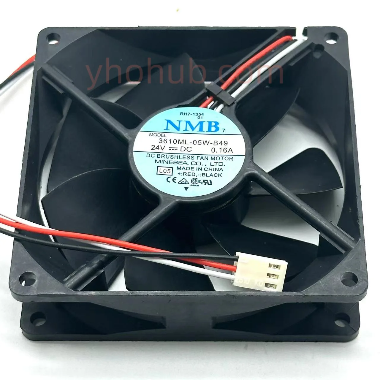 

NMB-MAT 3610ML-05W-B49 L05 Server Cooling Fan DC 24V 0.16A 92x92x25mm 3-Wire