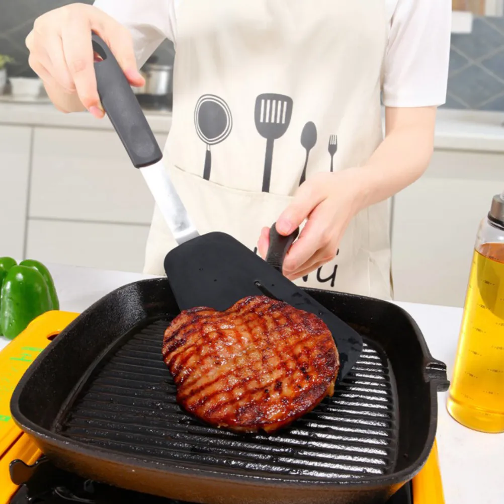 

3Pcs Silicone Cooking Shovels Kitchen Frying Steak Spatulas Egg Spatulas Non-Scratch Food Safe Kitchen Gadgets Hotel Restaurant