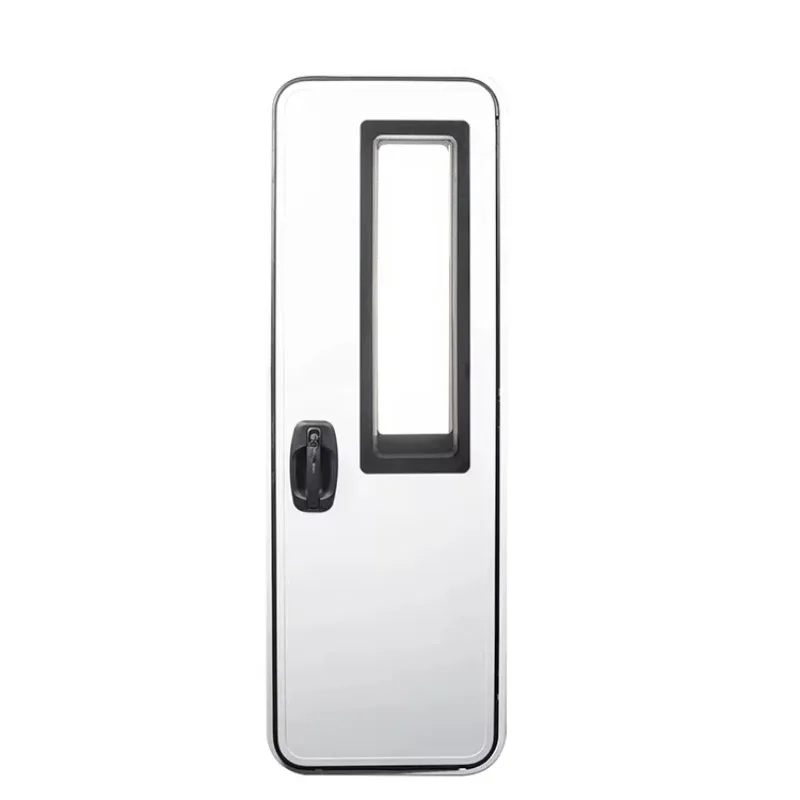 TYTXRV Customized Caravan Camper Door With Screen RV Aluminum Frame Glass Travel Trailer Entrance Door