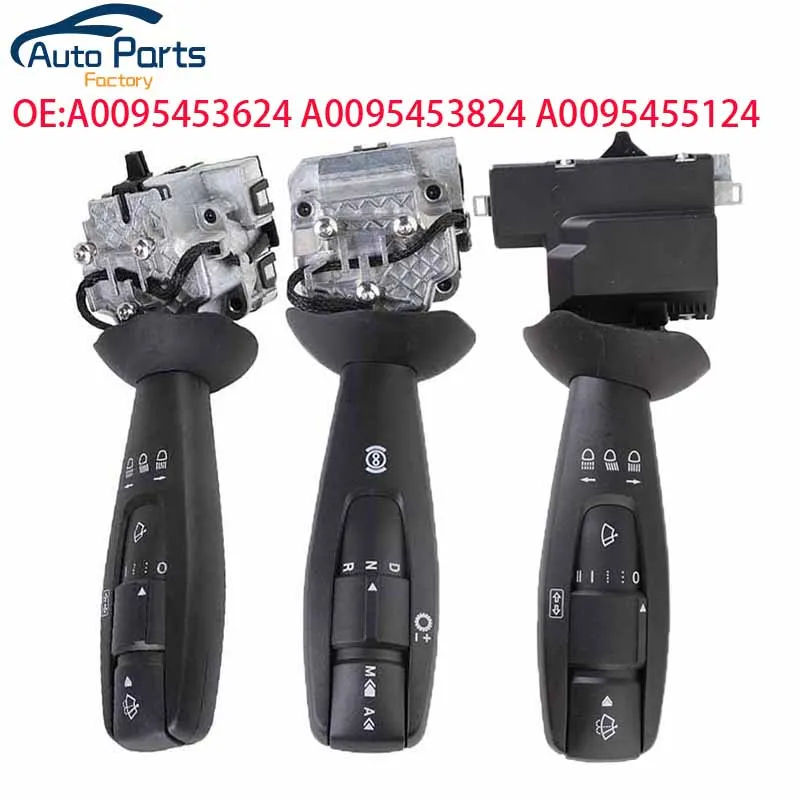 Novo Interruptor Multifuncional de Coluna de Direção para Limpa-Para-Brisas e Sinal de Direção para Mercedes Benz A0095453624 A0095453824 A0095455124