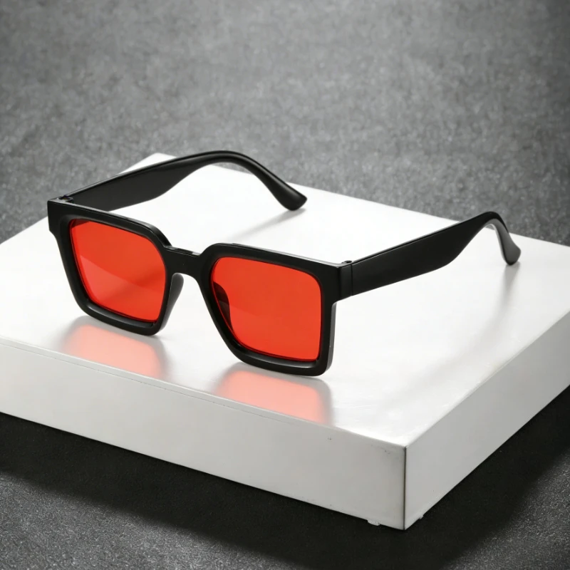 Retro Herren Eckige Sonnenbrille für Damen Vintage Markendesigner Sonnenbrillen Mode Pfeil-Schattierungen UV400 Brillen