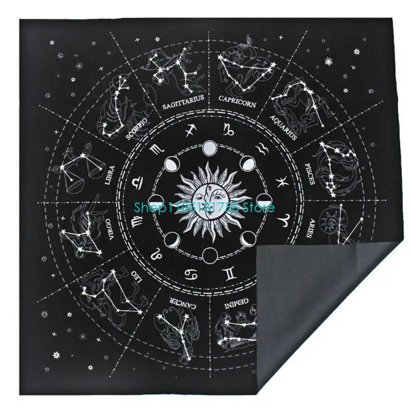 

K0EF Divination Altar Tarot Patch Table Cover Magician Daily Board Games Card Pad
