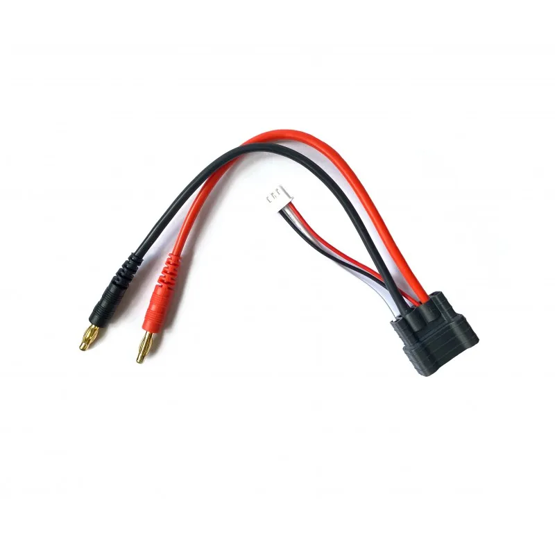 Traxxas TRX ID male Compatible Charger Lead 4S/3S/2S Lipo Battery Bullets Connector Charging Cable to 4mm Banana for TRX RC Car