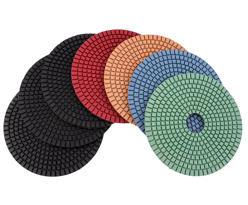 6 Zoll Diamant-Polierpads für Granit- oder Betonböden 150mm Flexible Nass-Polierpads Marmor Terrazoo Schleifscheiben – Detail 3