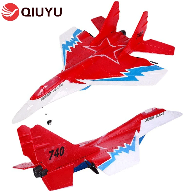 Zhiyang Toy Remote Control Aircraft Mig 740 Glider Aerial Photography Crash Resistant Aircraft Fixed Wing Epp Model Fighter